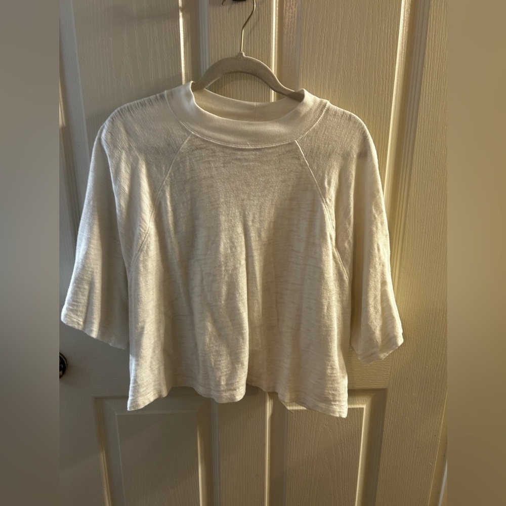 High Neck White Crop Top